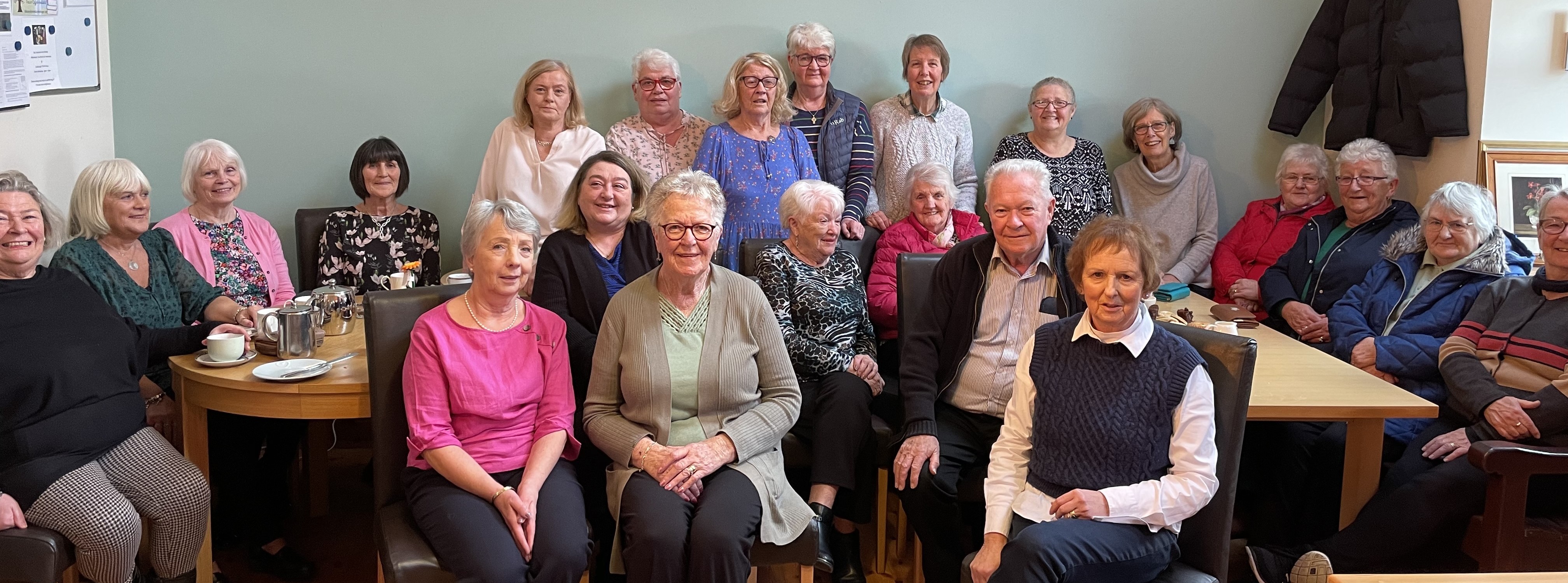 Our volunteers, a group of 22, sat around coffee tables.